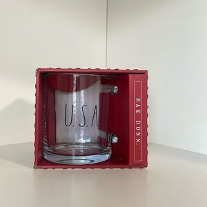 Rae Dunn U. S. A. Glass Mug